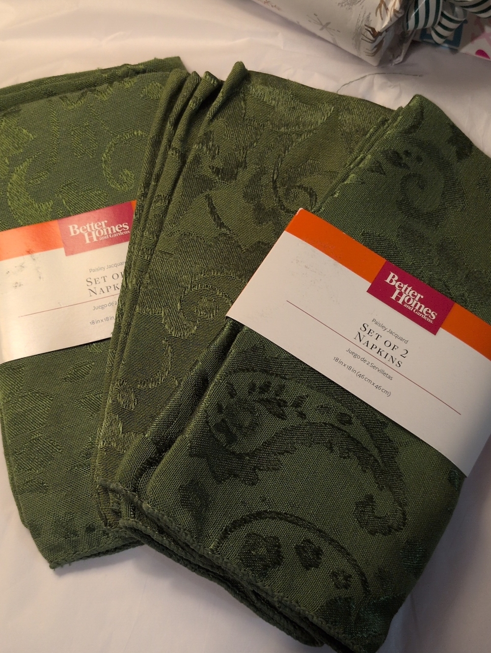Set of 6 Green Napkins